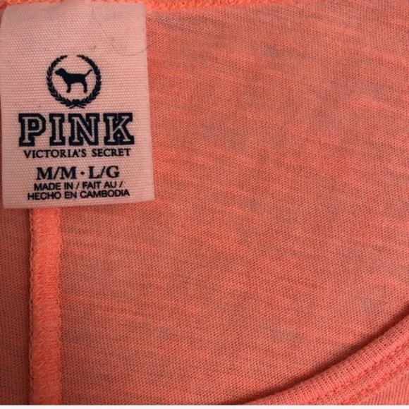 Victoria’s Secret PINK loose fit scoop neck tee L - Picture 6 of 7
